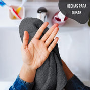 Juego De 4 Toallas Faciales 32 x 32 cm 500 Gr/m2