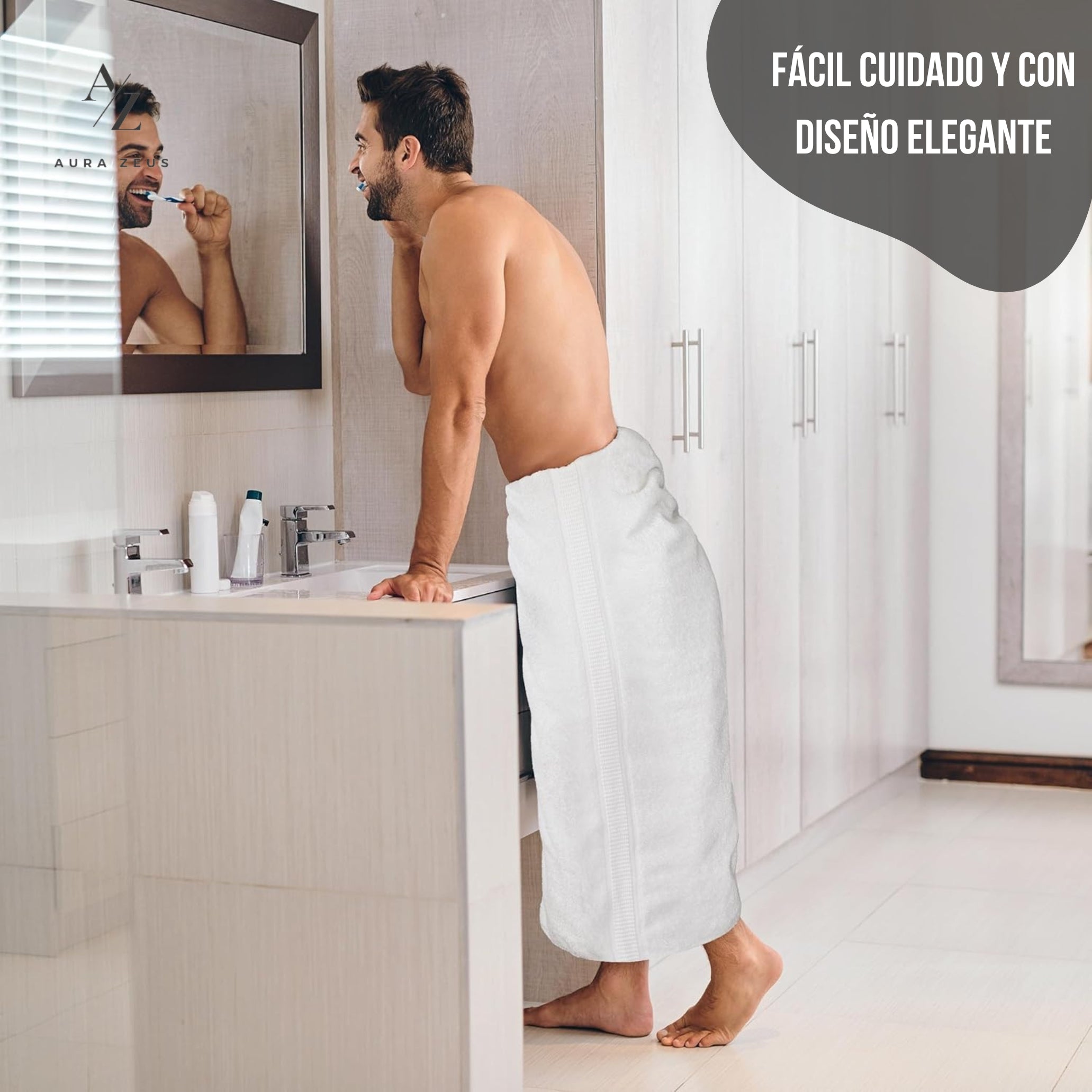 Juego De 2 Toallas De Baño 140 x 70 Cm 500 Gr/m2
