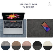 Set 4 Individuales Ovalados Reversibles Ecocuero