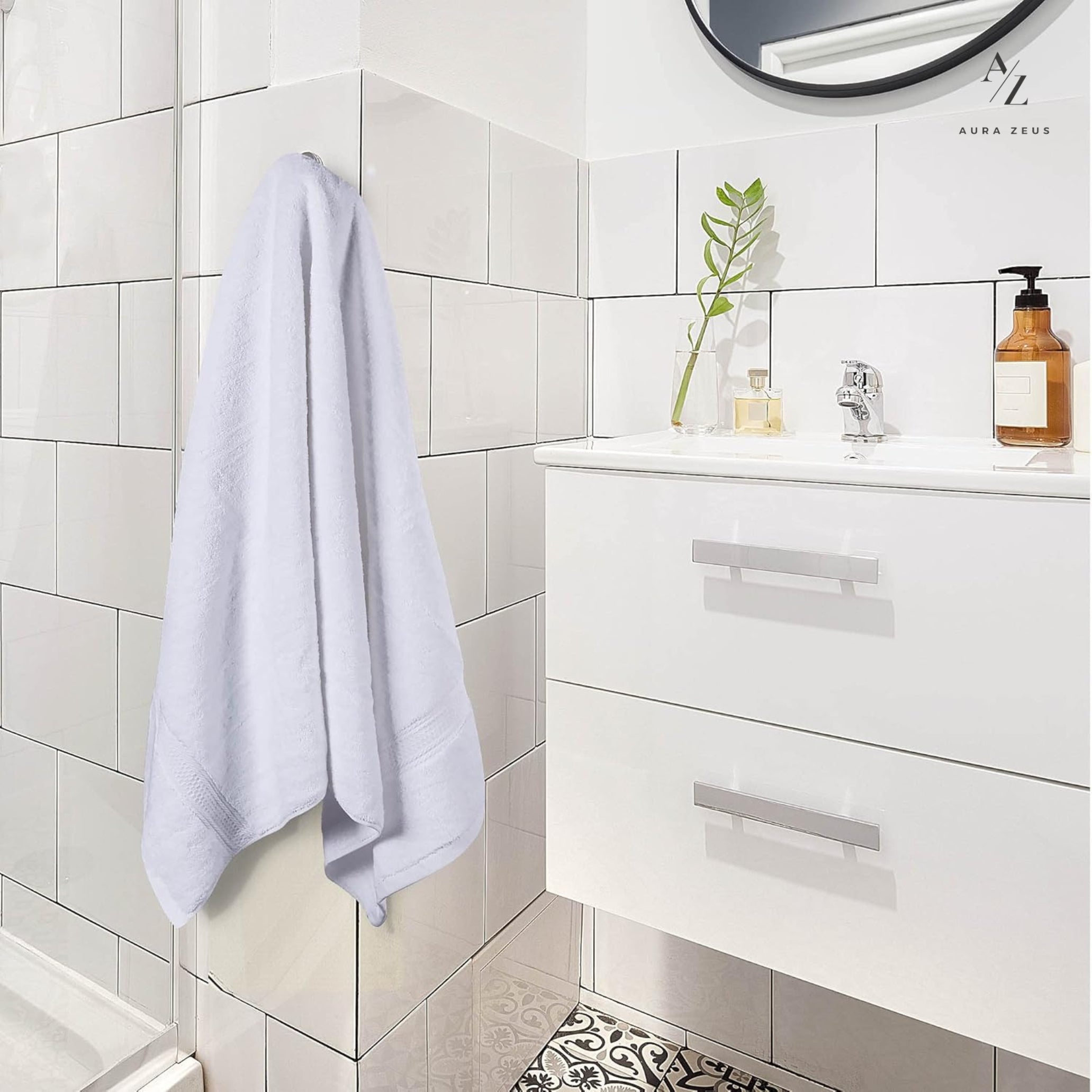 Juego De 2 Toallas De Baño 140 x 70 Cm 500 Gr/m2