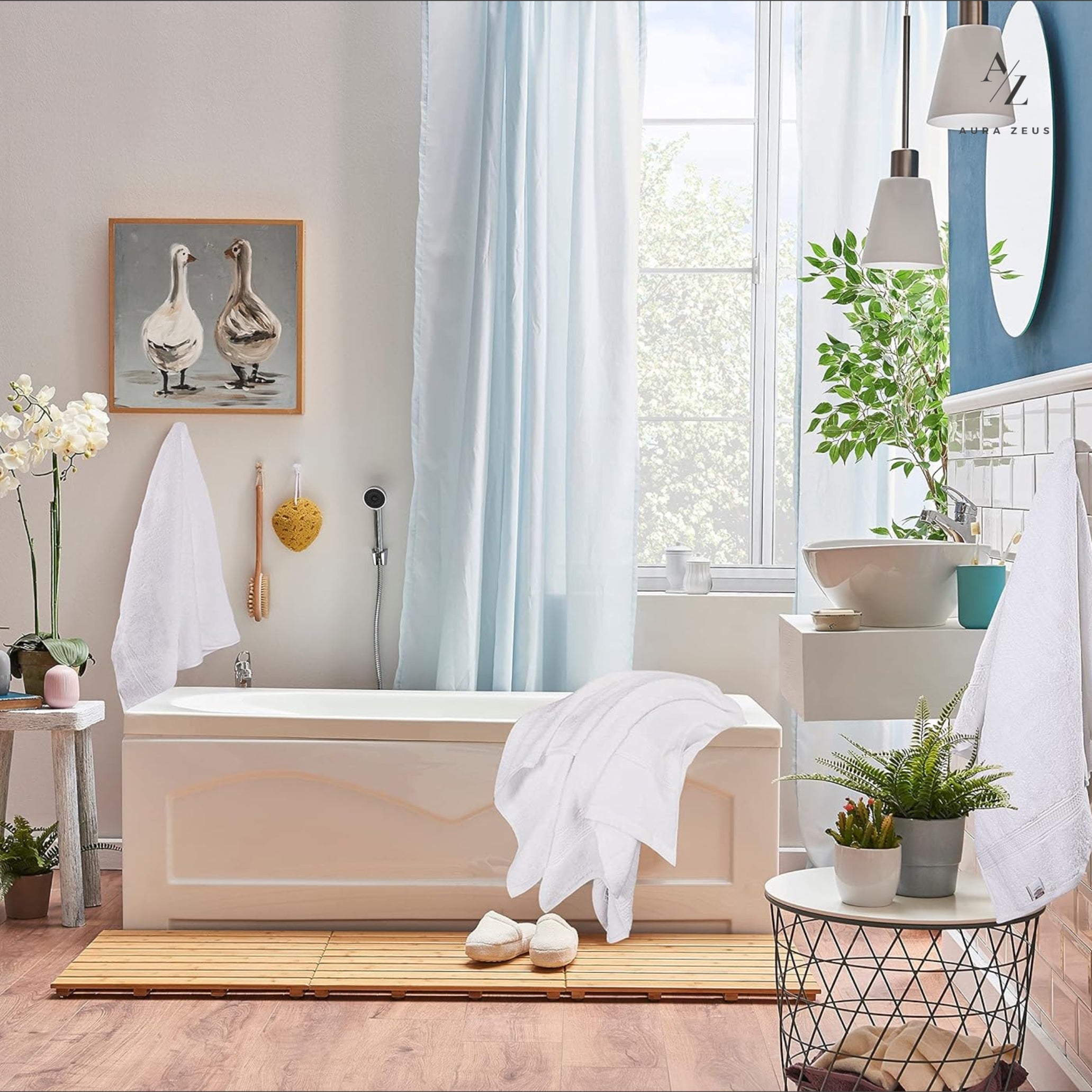 Juego De 2 Toallas De Baño 140 x 70 Cm 500 Gr/m2