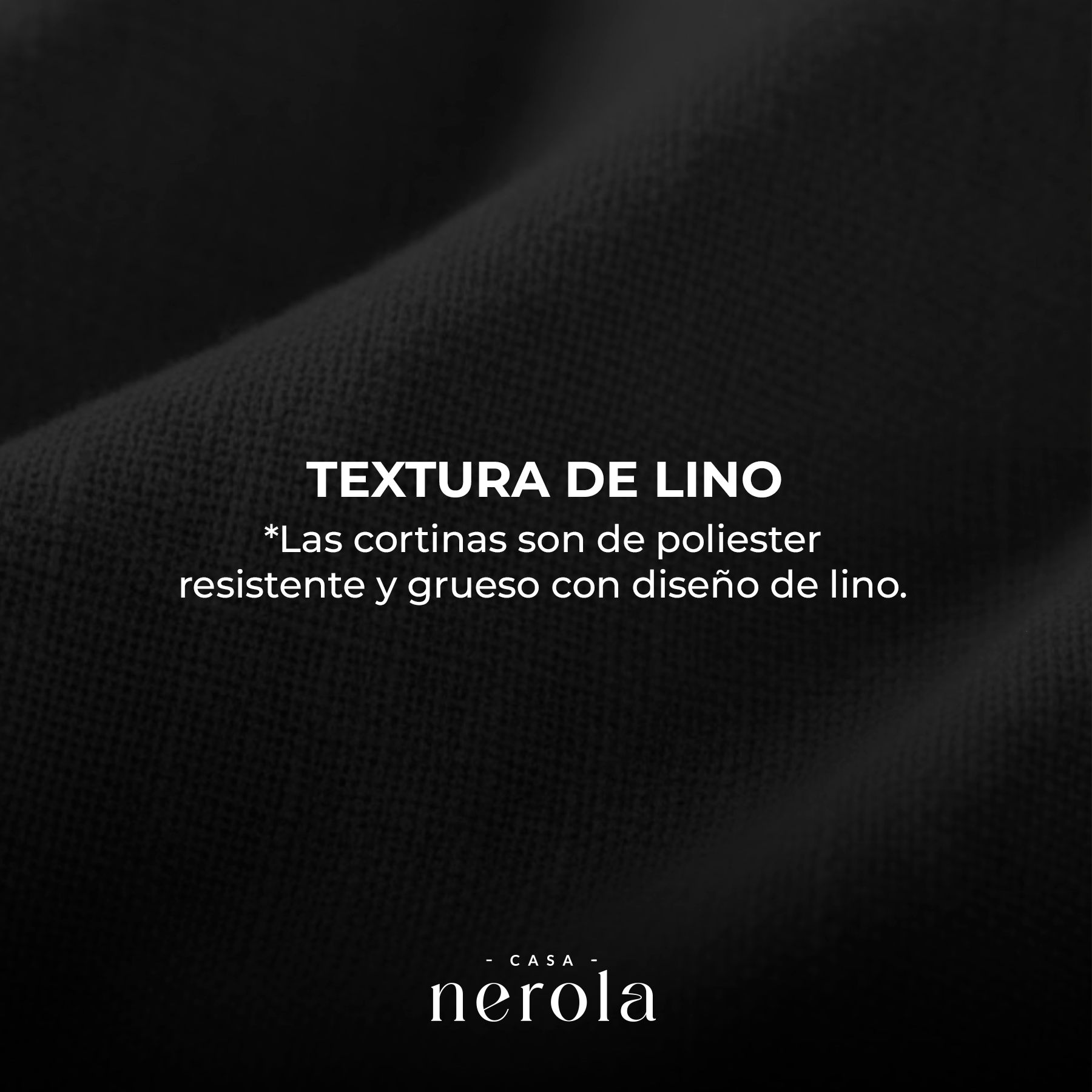 Cortina blackout de 1 paño, color negro