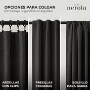 Cortina blackout de 1 paño