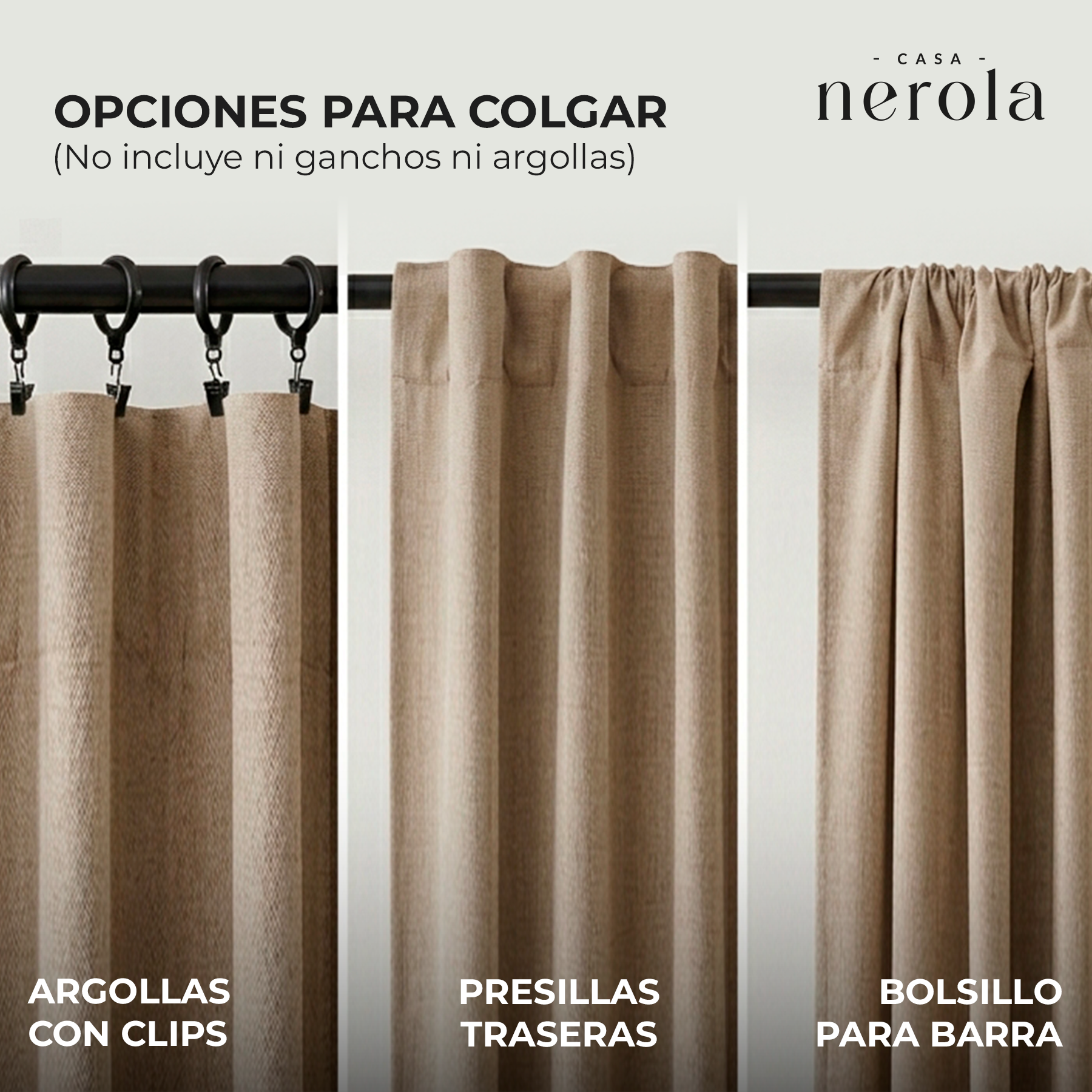 Cortina 100% Blackout  - 2 Paños