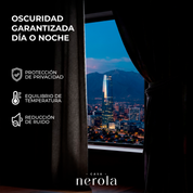Cortina blackout de 1 paño