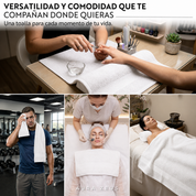 Set De 4 Toallas De Baño Algodon 600 Gr/m2